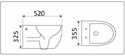 CeramaLux CL2196-1 Унитаз подвесной