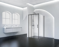 BelBagno ACQUA-AH-1-120/90-C-NERO душевой уголок