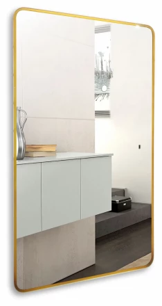 Azario Incanto LED-00002558 Зеркало c подсветкой с диммером 600х1000 золото