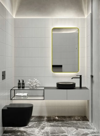 Azario Incanto LED-00002558 Зеркало c подсветкой с диммером 600х1000 золото
