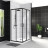 Belbagno UNO-195-A-2-100-NERO душевой угол стекло прозрачное