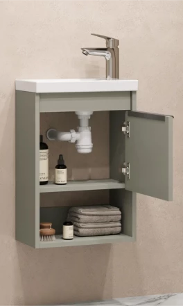 Акватон Хоуп 40 хаки тумба подвесная под раковину