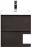Belbagno PIETRA MINI-500-2C-SO-BL Тумба под раковину подвесная