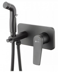 Lemark Bronx LM3720BL смеситель с гигиеническим душем (черный)