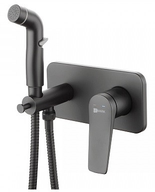 Lemark Bronx LM3720BL смеситель с гигиеническим душем (черный)