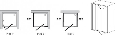 Ravak Pivot PDOP2-120 Душевая дверь 03GG0100Z1