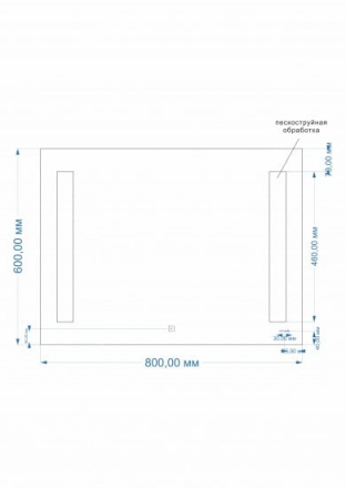 Cersanit LED 020 BASE 80 LU-LED020*80-b-Os зеркало