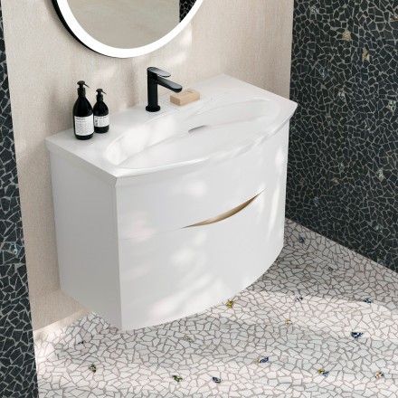 Kerama Marazzi Riva тумба 80 см, белая матовая