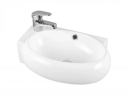 Milleau Perl MU058A-GW Раковина подвесная 43x29x14.5 белый глянец
