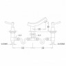 KAISER Logo 47122 Смеситель для раковины трехпозиционный KAISER Logo 47122 Смеситель для раковины трехпозиционный